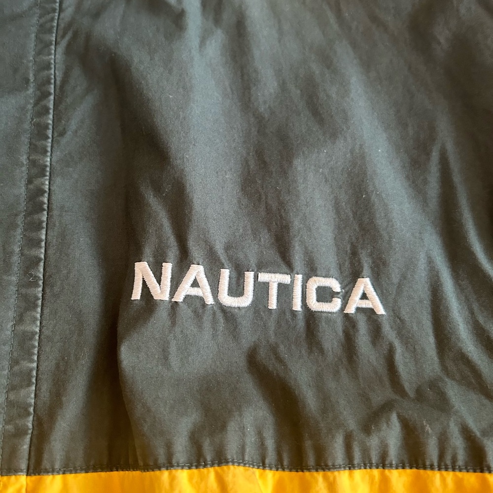 Vintage Nautica Men’s Medium-weight Reversible Rain Jacket with hooded collar - Picture 4 of 16